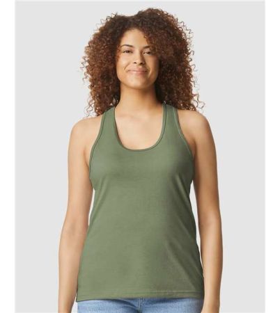 Gildan Women's Softstyle® CVC Racerback Tank Top 64220LCVC