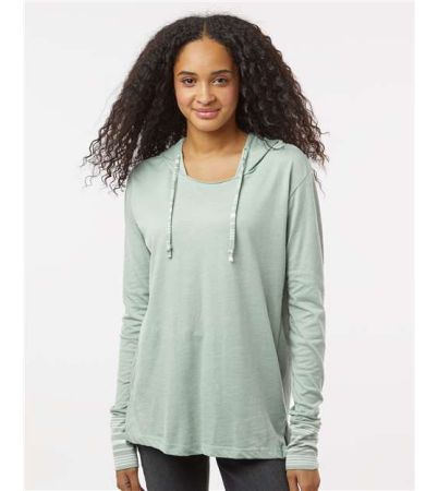 MV Sport Women's Heathered Jersey Hooded Tunic W19439