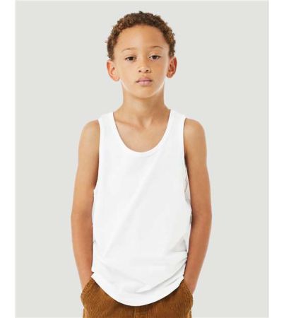 BELLA + CANVAS Youth Heather CVC Tank 3480YCVC