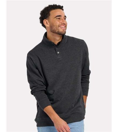 Boxercraft Men's French Terry Button Pullover BM5209