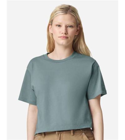 American Apparel Women's Fine Jersey Mid-Length Boxy Tee 102A