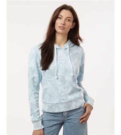 MV Sport Women's Maddie Floral Print Hooded Sweatshirt W24105