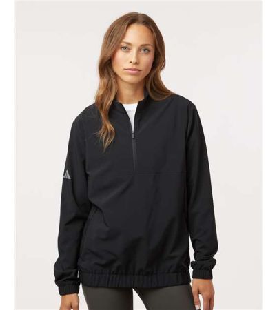 Adidas Women's Stretch Woven Half-Zip Pullover A706