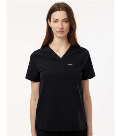 Jaanuu Women's Rhena Essential 1-Pocket Scrub V-Neck Top W10001