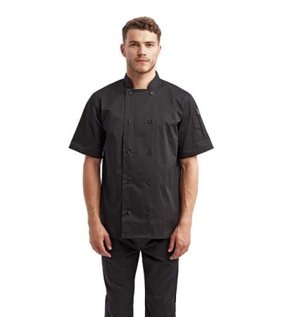 Artisan Collection by Reprime Unisex Short Sleeve Recycled Chef Coat RP656
