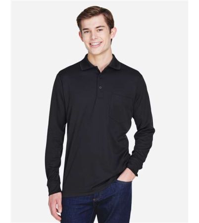 CORE365 Men's Pinnacle Performance Long Sleeve Piqué Polo with Pocket 88192P