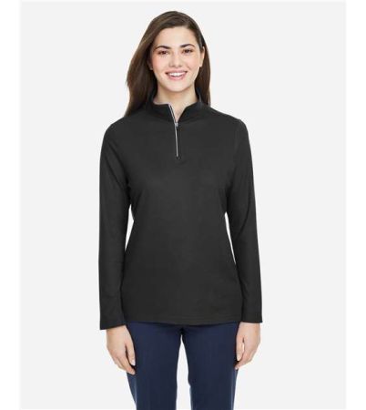 CORE365 Women's Fusion ChromaSoft™ Pique Quarter-Zip Pullover CE405W