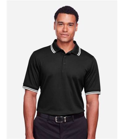 Devon & Jones Men's CrownLux Performance® Plaited Tipped Polo DG20C