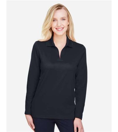 Devon & Jones Women's CrownLux Performance® Plaited Long Sleeve Polo DG20LW