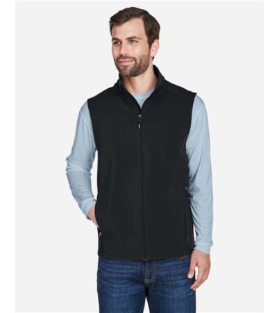 CORE365 Men's Cruise Two-Layer Fleece Bonded Soft Shell Vest CE701