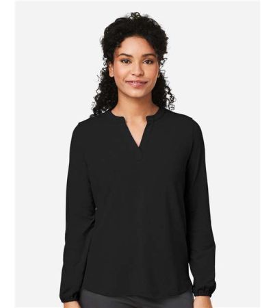 Devon & Jones Women's Raleigh Half-Placket Knit Top DP122W