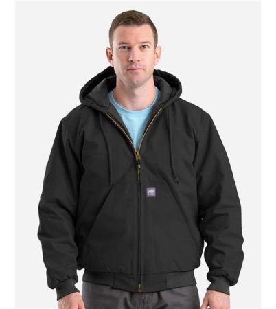 Berne Apparel Men's Tall Highland Washed Cotton Duck Hooded Jacket HJ51T