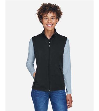 CORE365 Women's Cruise Two-Layer Fleece Bonded Soft Shell Vest CE701W