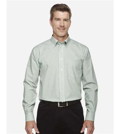 Devon & Jones Men's Crown Collection® Banker Stripe Woven Dress Shirt D645