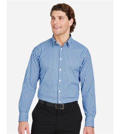 Devon & Jones Men's CrownLux Performance® Gingham Dress Shirt DG536