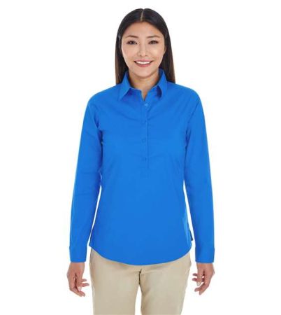 Devon & Jones Women's Perfect Fit™ Half-Placket Tunic Dress Shirt DP610W