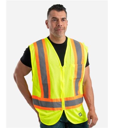 Berne Apparel Men's Hi-Vis Class 2 Multi-Color Vest HVV046