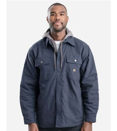 Berne Apparel Men's Throttle Hooded Shirt Jacket SH68