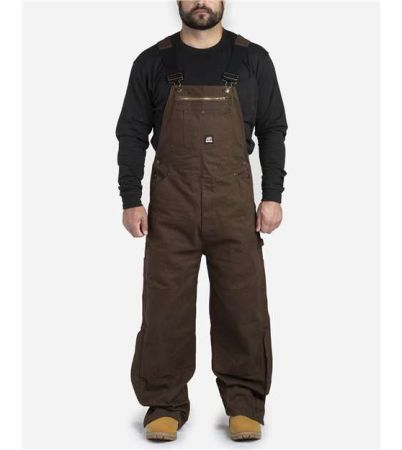 Berne Apparel Men's Acre Unlined Washed Bib Overall B1068