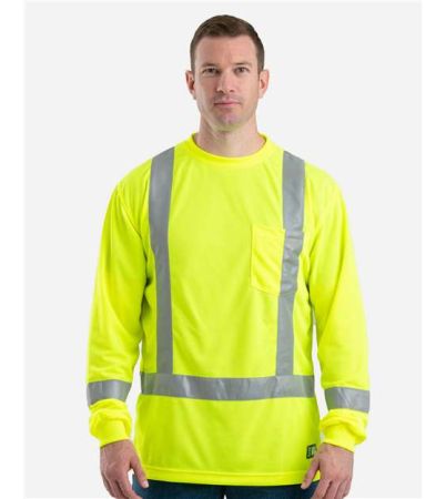 Berne Apparel Men's Hi-Vis Class 3 Performance Pocket T-Shirt HVK013