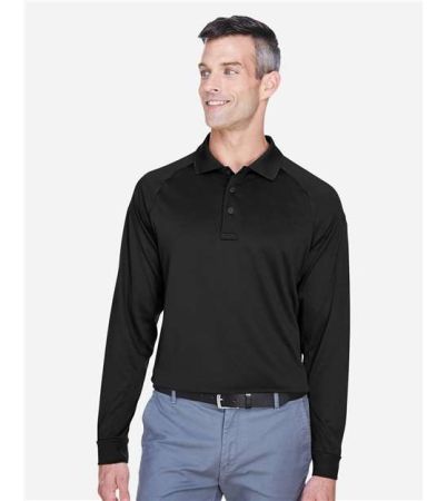 Harriton Men's Advantage Long Sleeve Tactical Polo M211L