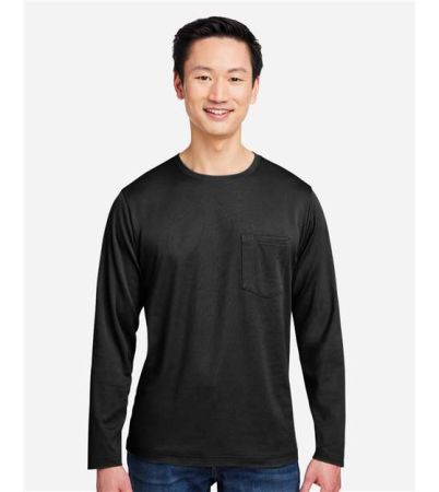 Harriton Unisex Charge Snag and Soil Protect Long Sleeve T-Shirt M118L