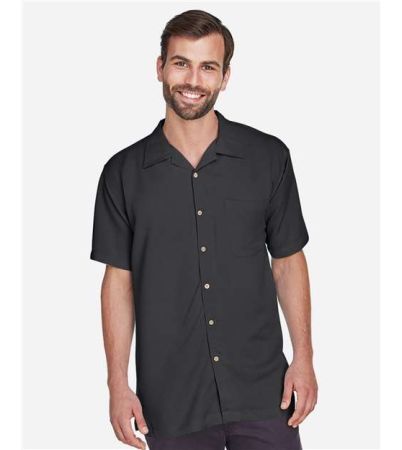 Harriton Men's Bahama Cord Camp Shirt M570