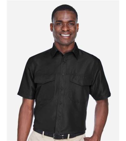 Harriton Men's Key West Short Sleeve Performance Staff Shirt M580