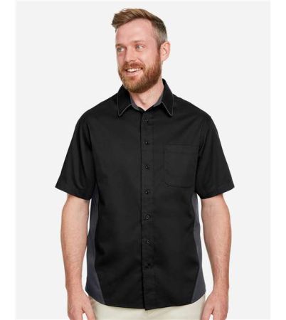 Harriton Men's Flash IL Colorblock Shirt M586