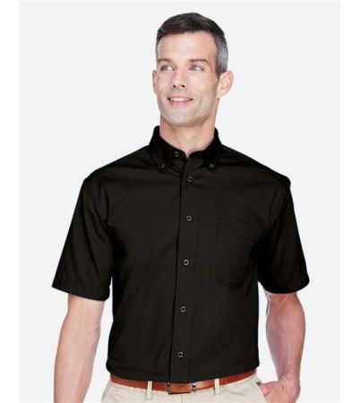 Harriton Men's Easy Blend™ Twill Dress Shirt with Stain-Release M500S