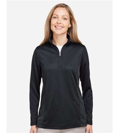 Harriton Women's Flash Snag Protection Plus IL Colorblock Quarter-Zip Pullover M786W