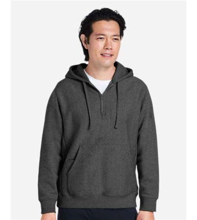 Team 365 Unisex Zone HydroSport™ Heavyweight Quarter-Zip Hooded Sweatshirt TT97
