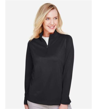 Harriton Women's Advantage Snag Protection Plus Quarter-Zip Pullover M748W