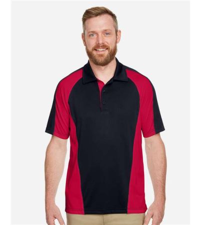 Harriton Men's Advantage Snag Protection Plus IL Colorblock Polo M385