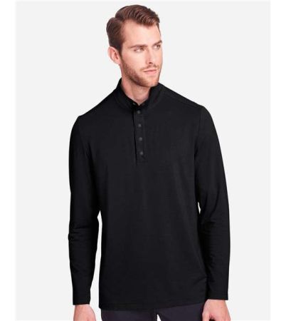 North End Men's JAQ Stretch Performance Snap-Neck Pullover NE400