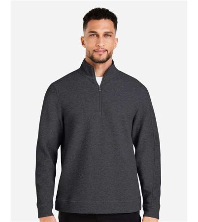North End Men's Spirit Textured Quarter-Zip Pullover NE725