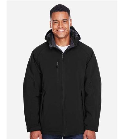 North End Men's Glacier Insulated Three-Layer Softshell with Detachable Hood 88159