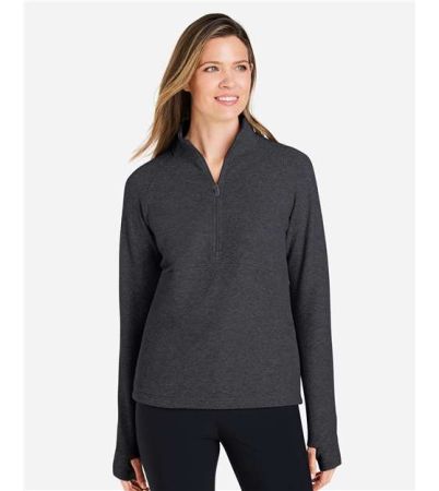 North End Women's Spirit Textured Quarter-Zip Pullover NE725W