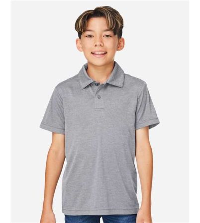 Team 365 Youth Zone Sonic Heather Performance Polo TT51HY