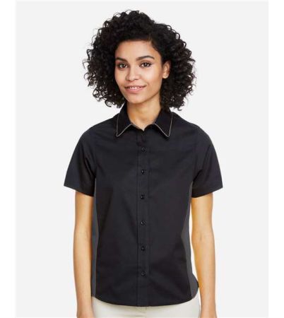Harriton Women's Flash IL Colorblock Shirt M586W