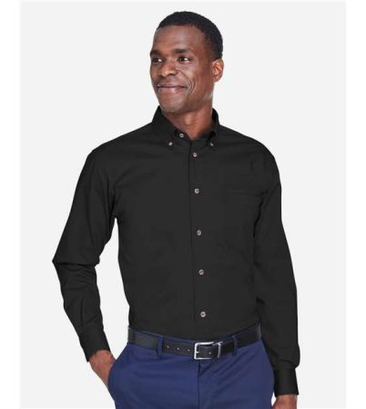 Harriton Men's Tall Easy Blend™ Twill Dress Shirt M500T