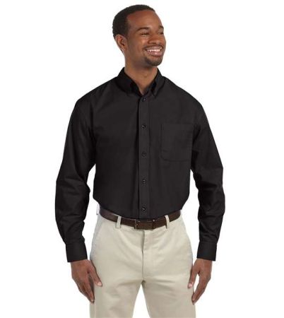 Harriton Men's Essential Poplin M510