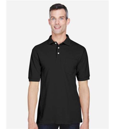 Harriton Men's Easy Blend™ Polo with Pocket M265P