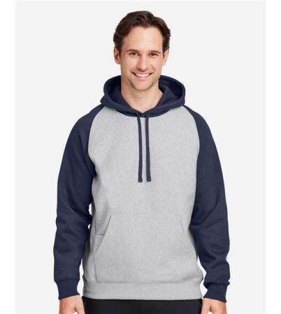 Team 365 Unisex Zone HydroSport™ Heavyweight Colorblock Hooded Sweatshirt TT96CB
