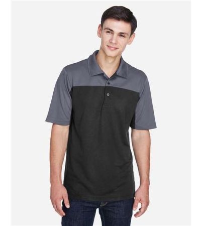 CORE365 Men's Balance Colorblock Performance Piqué Polo CE101