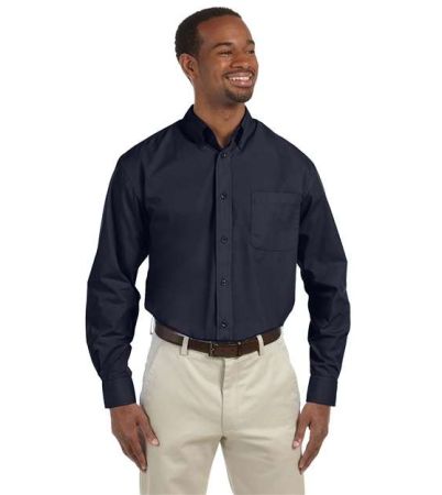 Harriton Men's Tall Essential Poplin M510T