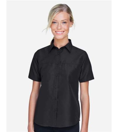 Harriton Women's Key West Short Sleeve Performance Staff Shirt M580W