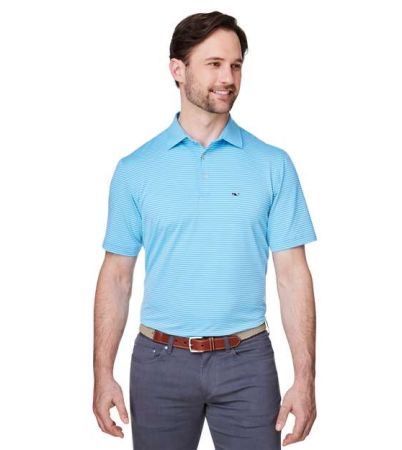 vineyard vines Men's Bradley Stripe Sankaty Polo G012426