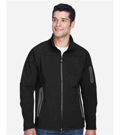 North End Men's Three Layer Fleece Bonded Shell Technical Jacket 88138