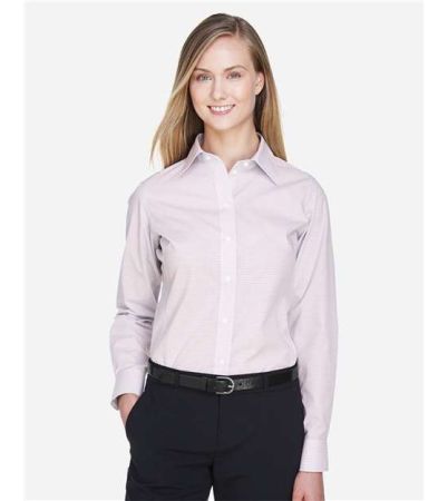 Devon & Jones Women's Crown Collection® Micro Tattersall Woven Dress Shirt DG510W